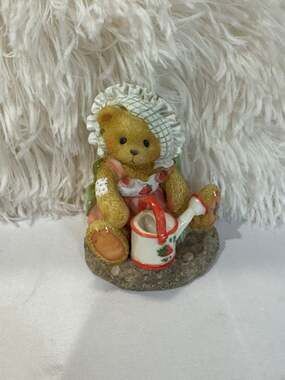 #762 Cherished Teddies Ella "Love Grows In My Heart" 1995 Resin Figurine #156329